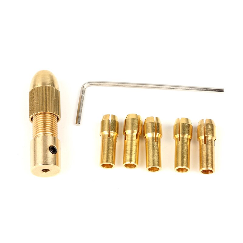 HOEN 7pcs / set ũ  1.0mm - 3.0mm Dremel  ͸  ׼ Brass Drill ChuckDrill Holder/HOEN 7pcs/set Micro Tool 1.0mm-3.0mm Mini Wrench for Drem